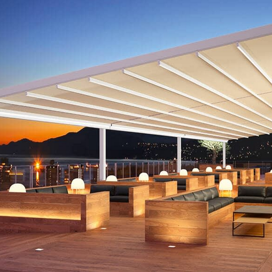 Pergola lona tensada